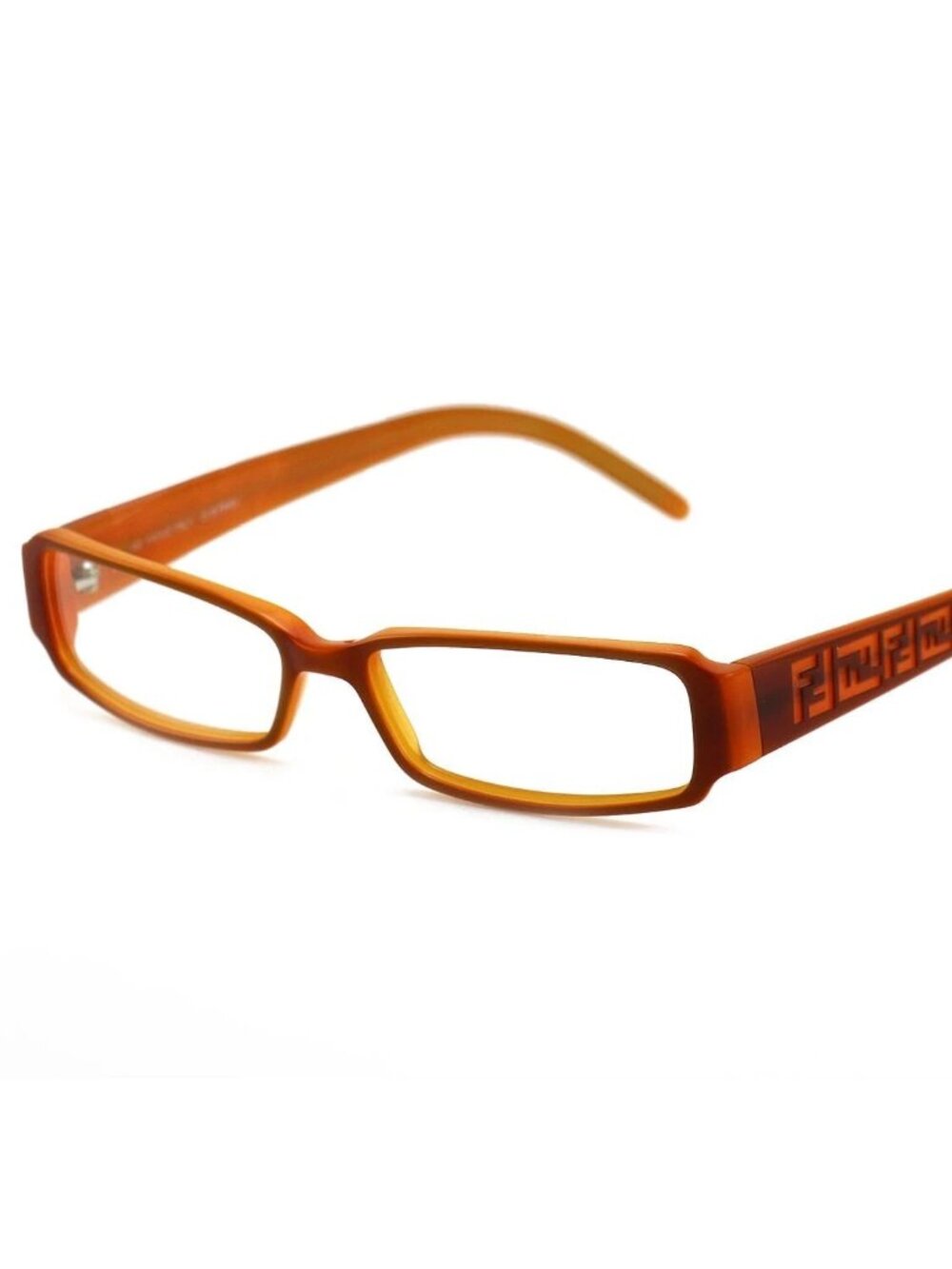 Fendi Optical Women's FF664 835 Orange/Yellow Eyeglasses Frames RX able